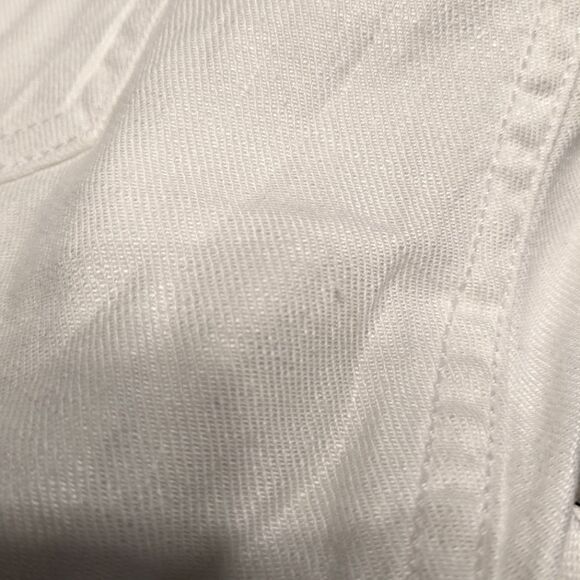 Curves 360 NYJD White High Rise Wide Leg Linen Blend Stretch With Wear Size 16 - Picture 10 of 12